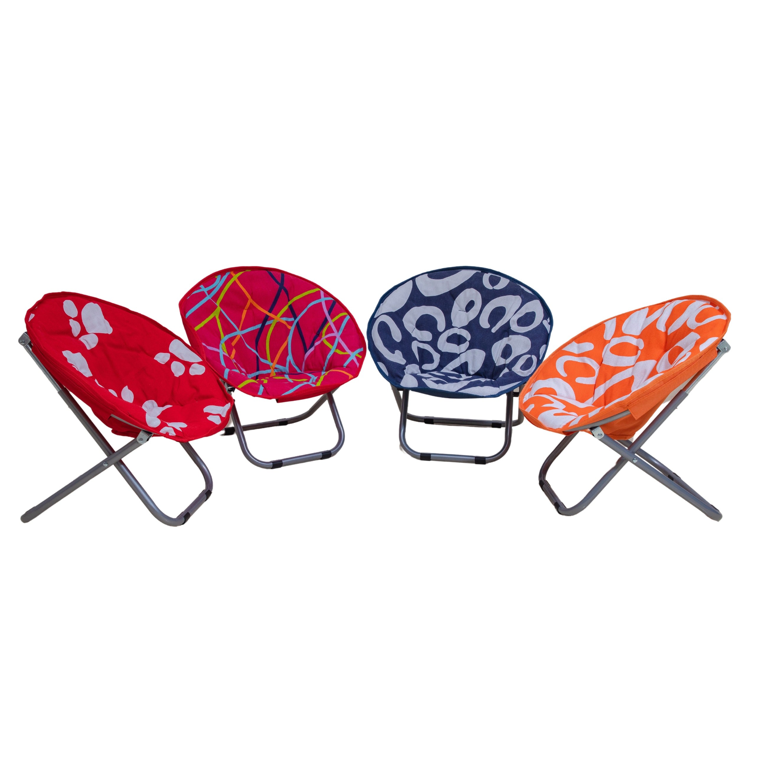 Printed_kids_folding_chair_patterns__pink