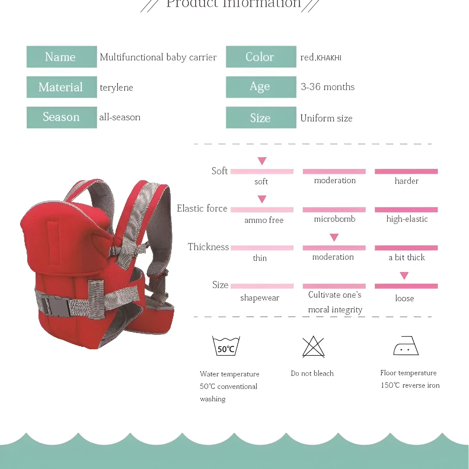 Safety_buckle_baby_carrier_for_newborn__Red