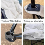 Thicken_with_cotton_folding_chair__off-white