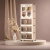 Slim All-in-One Storage Cabinet – Shoe Rack, Bookshelf & Wardrobe Organizer 62 CM