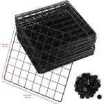 dustproof_6_cube_iron_wardrobe_with_doors__Black