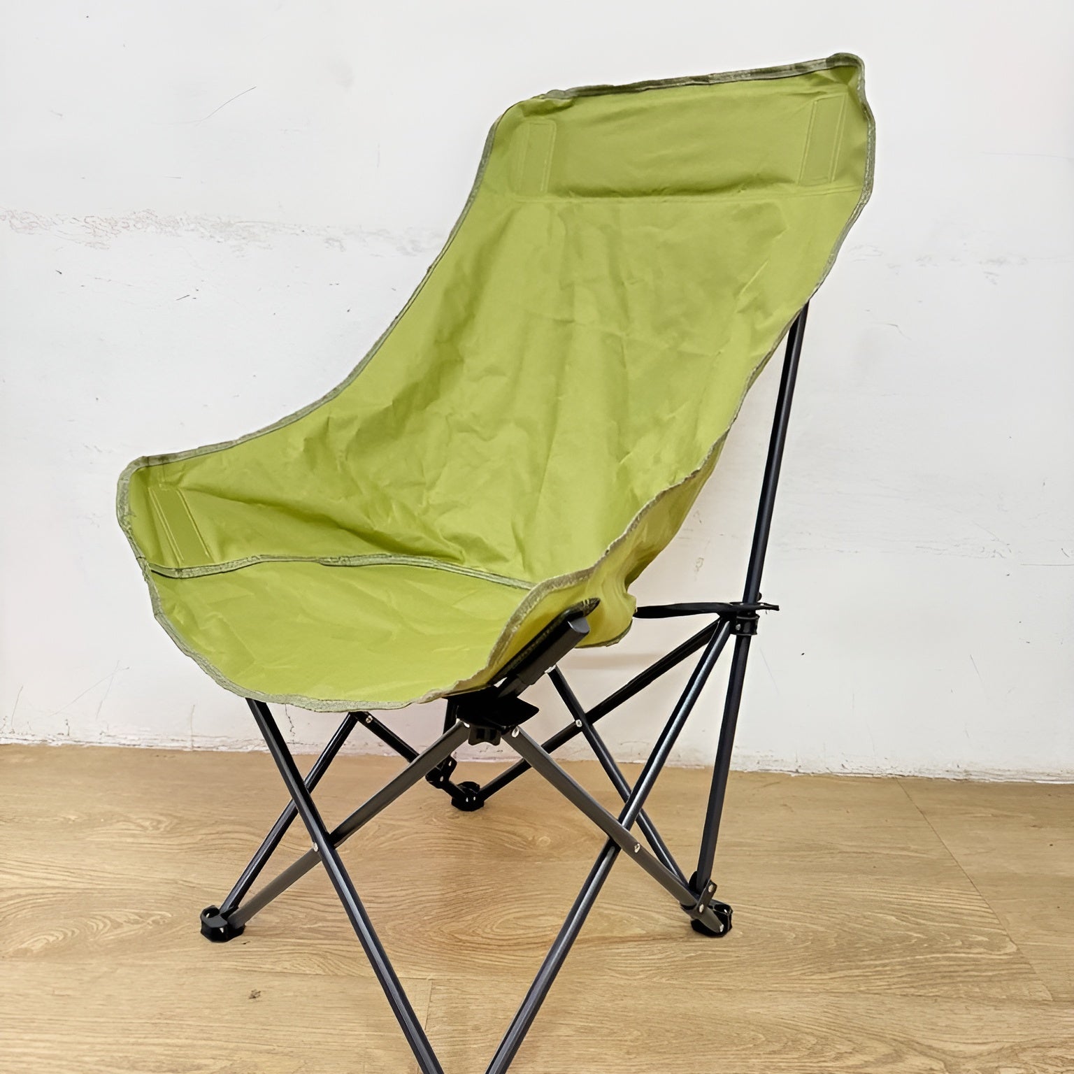 portable_camping_chair_with_no_button_fold__green