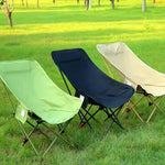 easy fold push button camping chair for adults__Green
