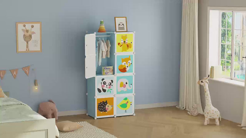 lightweight collapsible wardrobe for small spaces__green